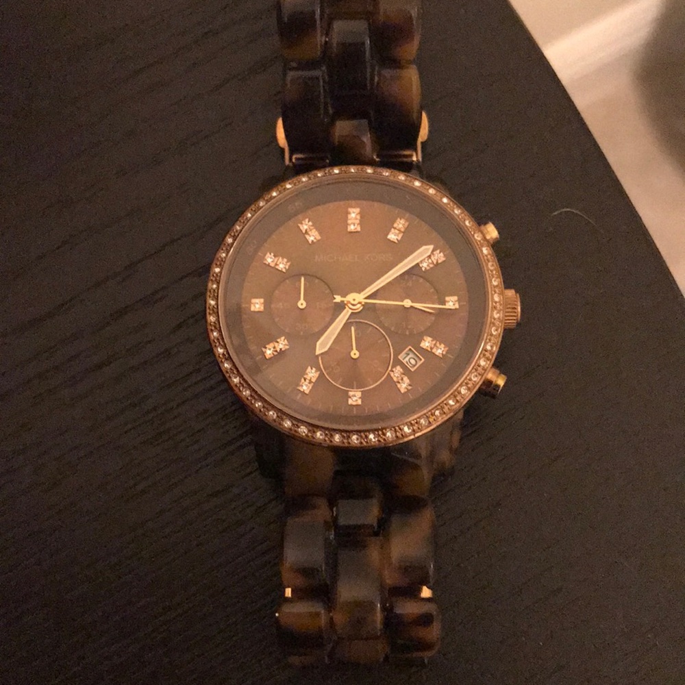 Michael Kors tortoise watch